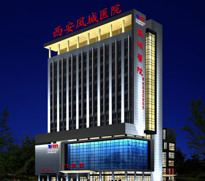 西安凤城医院楼体亮化设计
